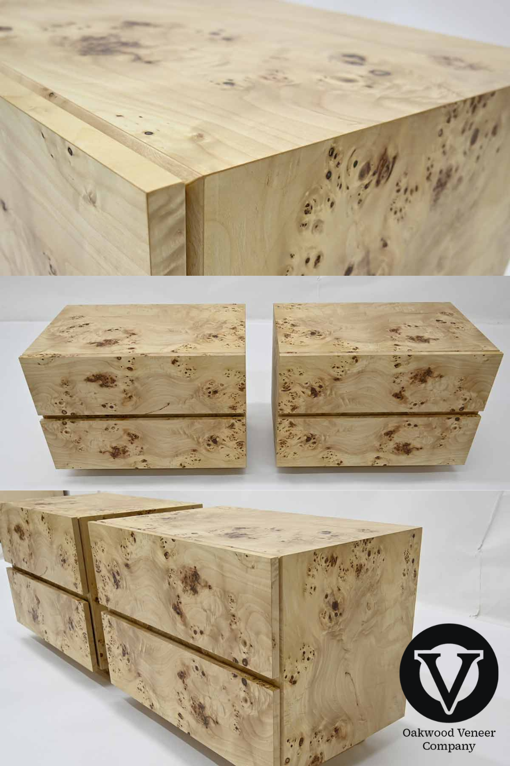 Mappa Burl cabinet Furniture set